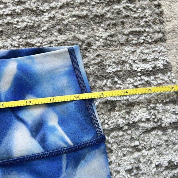 Lululemon Wunder Under Hi-Rise Tight Full-On Luxtreme Blue White Size 6 Yoga - Picture 3 of 6